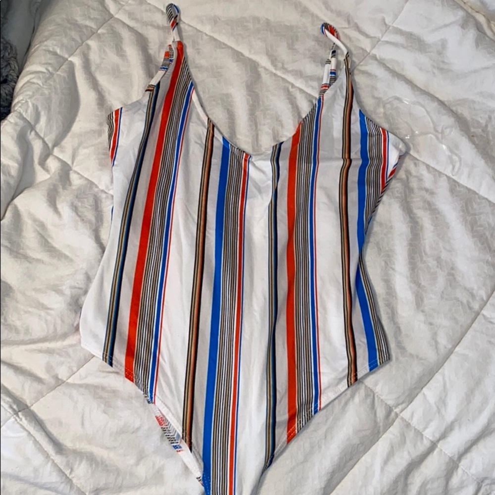 Striped bodysuit
